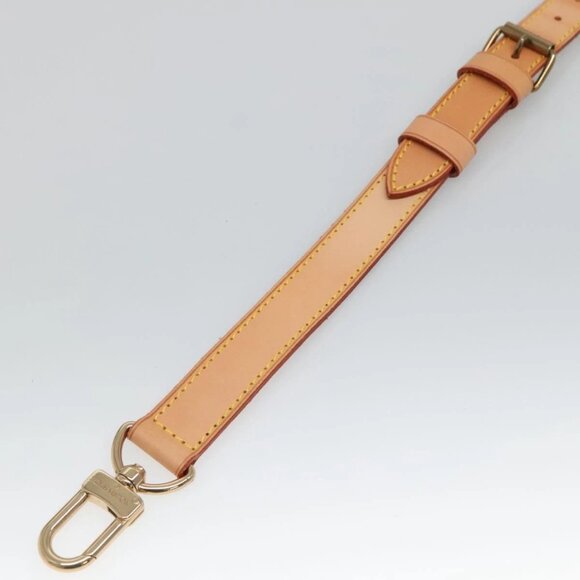 LOUIS VUITTON Adjustable Shoulder Strap Leather 34.6""-42.5"" Beige Auth 137897 - Picture 5 of 13
